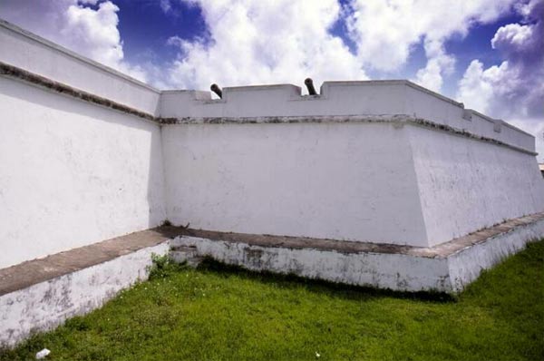 Het vroegere Nederlandse fort Brum in Recife, Brazilië